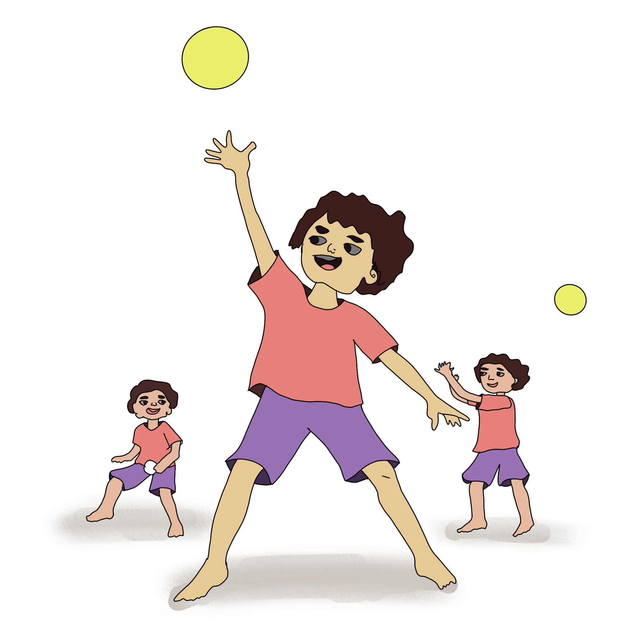 Throw ball high