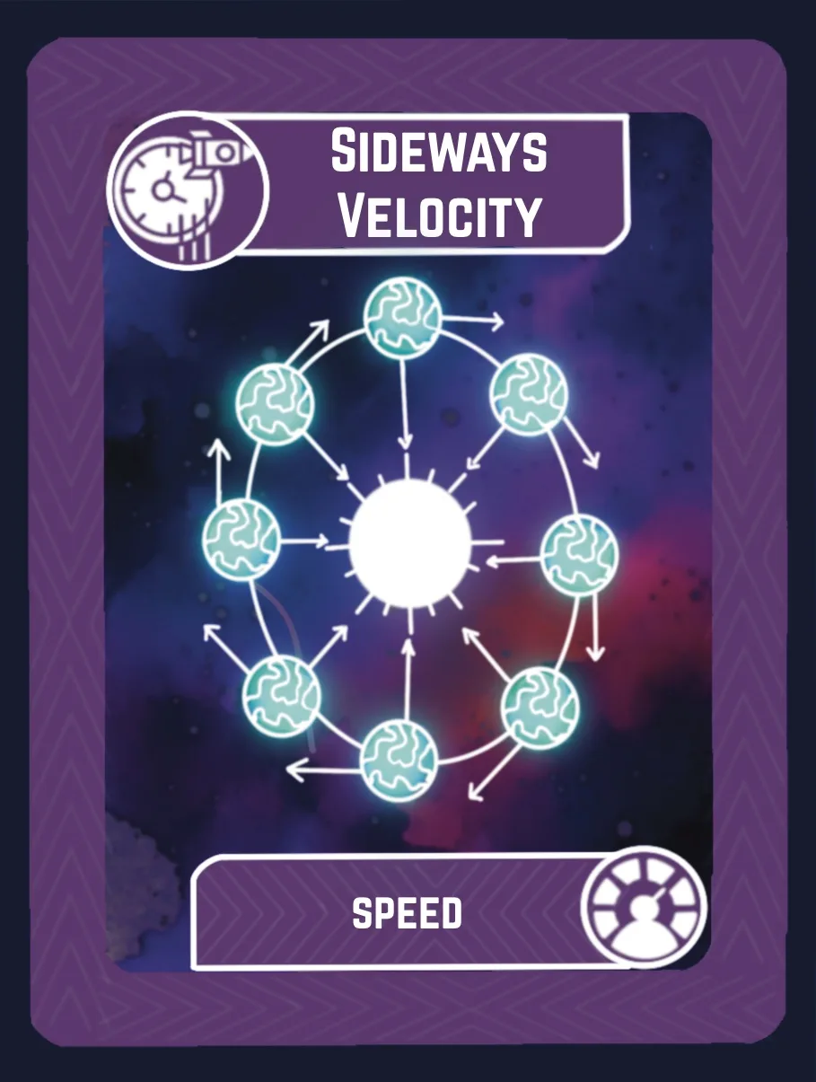 A Force Card from EscapeGravity, front — the force it names and the world it belongs to