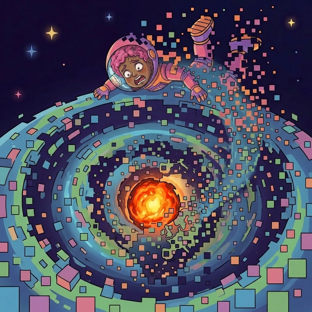 No gravity floating absurdity