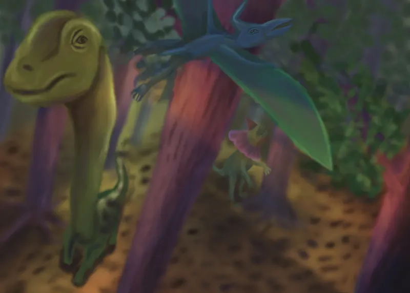 Evolution — pterodactyl forest