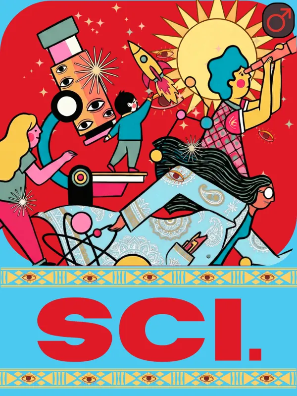 SCI. trading cards back design