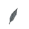 A feather, which air slows far more than it slows a ball